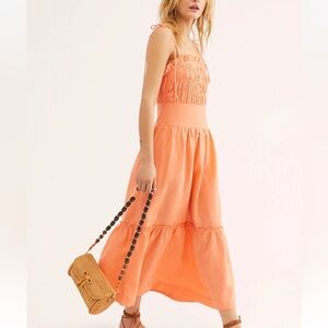 Free People womans Late Checkout Midi Dress Size XS